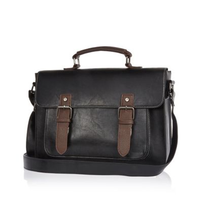 Black classic satchel bag